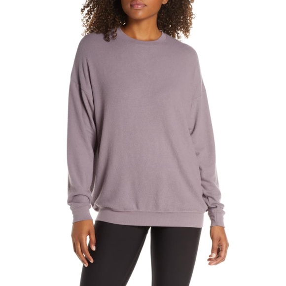 ALO Yoga Sweaters - ALO Yoga Soho Crewneck Pullover In Dark Lavender
